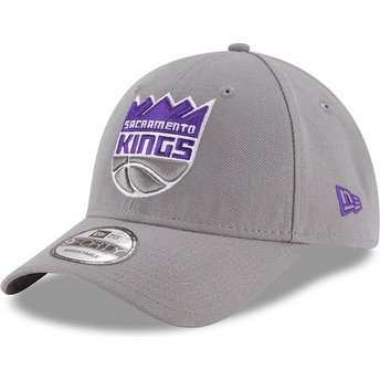 Gorra curva gris ajustable 9FORTY The League de Sacramento Kings NBA de New Era