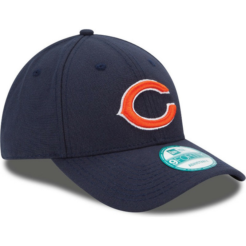 gorra-curva-azul-marino-ajustable-9forty-the-league-de-chicago-bears-nfl-de-new-era