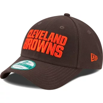 Gorra curva marrón ajustable 9FORTY The League de Cleveland Browns NFL de New Era