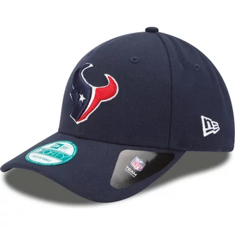 Gorra curva azul marino ajustable 9FORTY The League de Houston Texans NFL de New Era