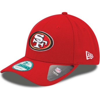 Gorra curva roja ajustable 9FORTY The League de San Francisco 49ers NFL de New Era