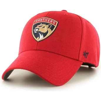 Gorra curva roja de Florida Panthers NHL MVP de 47 Brand