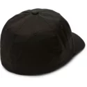 gorra-curva-negra-ajustada-stone-radiator-xfit-black-de-volcom