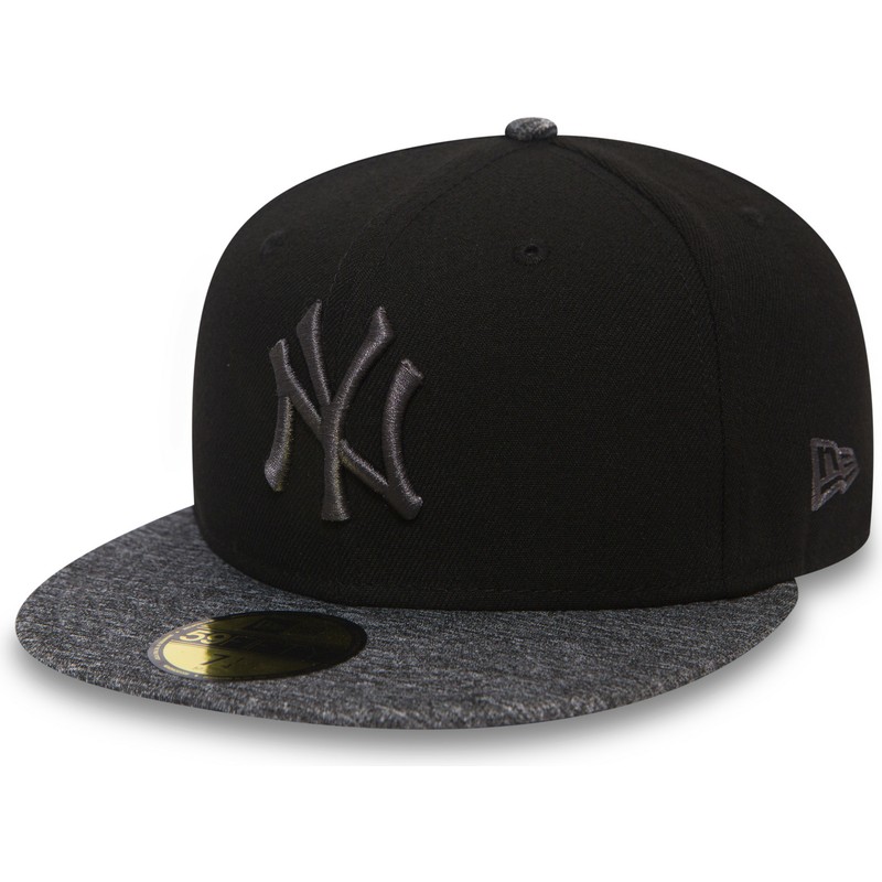 gorra-plana-negra-ajustada-con-logo-y-visera-gris-59fifty-grey-collection-de-new-york-yankees-mlb-de-new-era