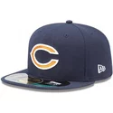 gorra-plana-azul-marino-ajustada-59fifty-on-field-de-chicago-bears-nfl-de-new-era