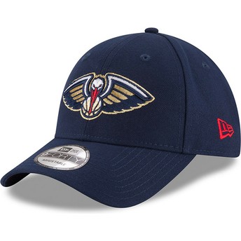 Gorra curva azul marino ajustable 9FORTY The League de New Orleans Pelicans NBA de New Era