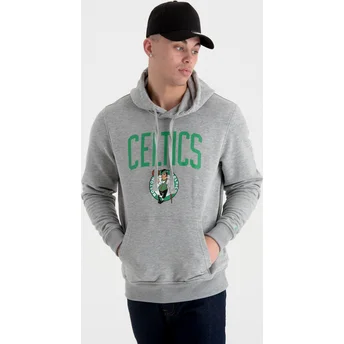 Sudadera con capucha gris Pullover Hoody de Boston Celtics NBA de New Era