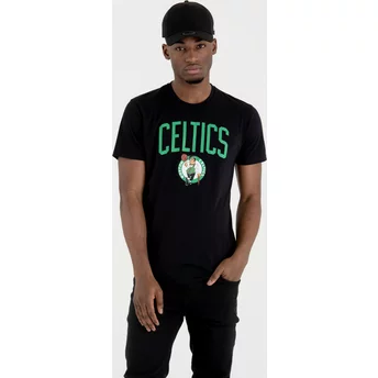 Camiseta manga corta negra de Boston Celtics NBA de New Era