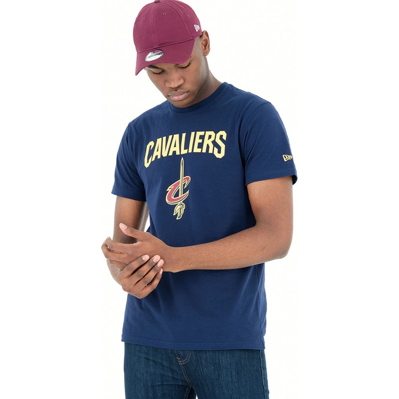 camiseta-manga-corta-azul-de-cleveland-cavaliers-nba-de-new-era