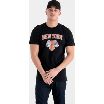 Camiseta manga corta negra de New York Knicks NBA de New Era