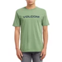 camiseta-manga-corta-verde-crisp-euro-dark-kelly-de-volcom