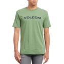 camiseta-manga-corta-verde-crisp-euro-dark-kelly-de-volcom