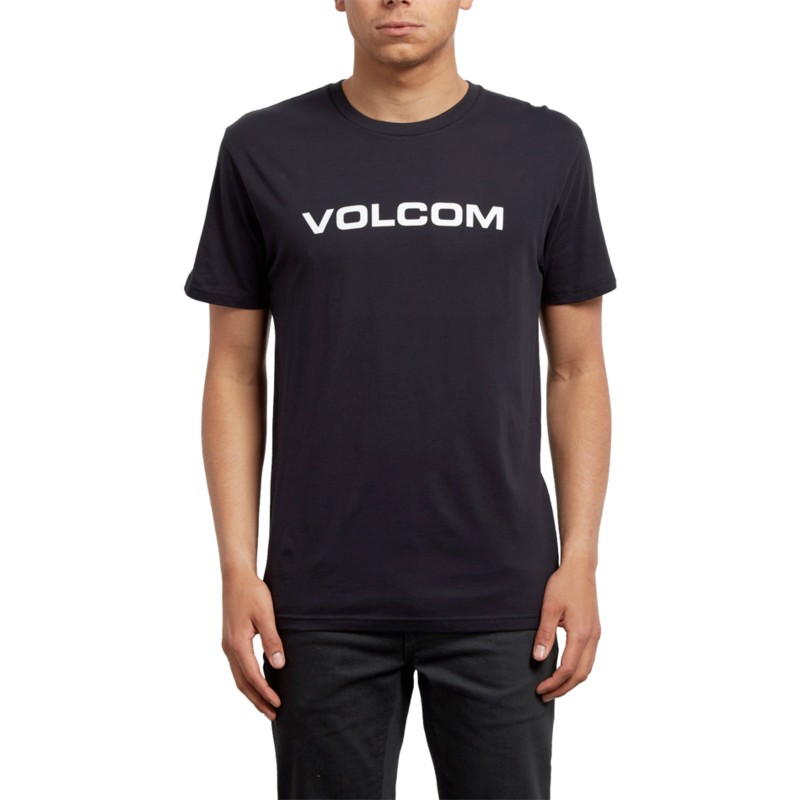 camiseta-manga-corta-negra-con-logo-blanco-crisp-euro-black-de-volcom