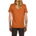 camiseta-manga-corta-marron-line-euro-copper-de-volcom