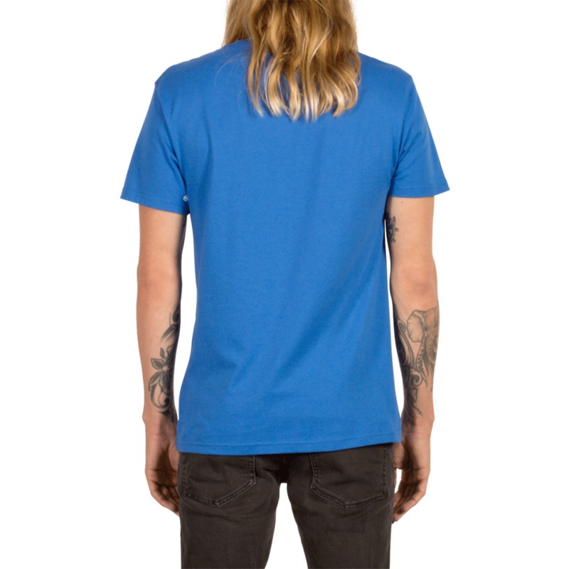 camiseta-manga-corta-azul-line-euro-true-blue-de-volcom