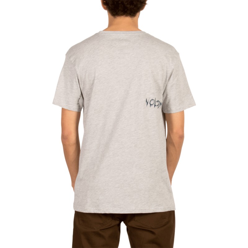 camiseta-manga-corta-gris-sludgestone-heather-grey-de-volcom
