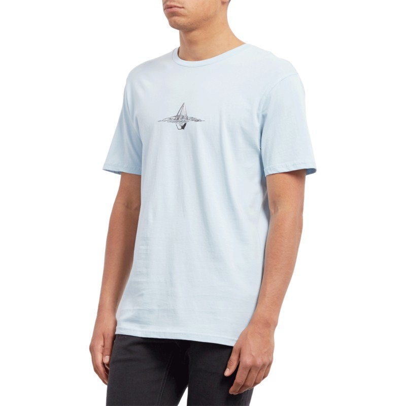 camiseta-manga-corta-azul-surface-arctic-blue-de-volcom