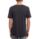 camiseta-manga-corta-negra-con-logo-naranja-de-corte-largo-stone-blank-black-de-volcom