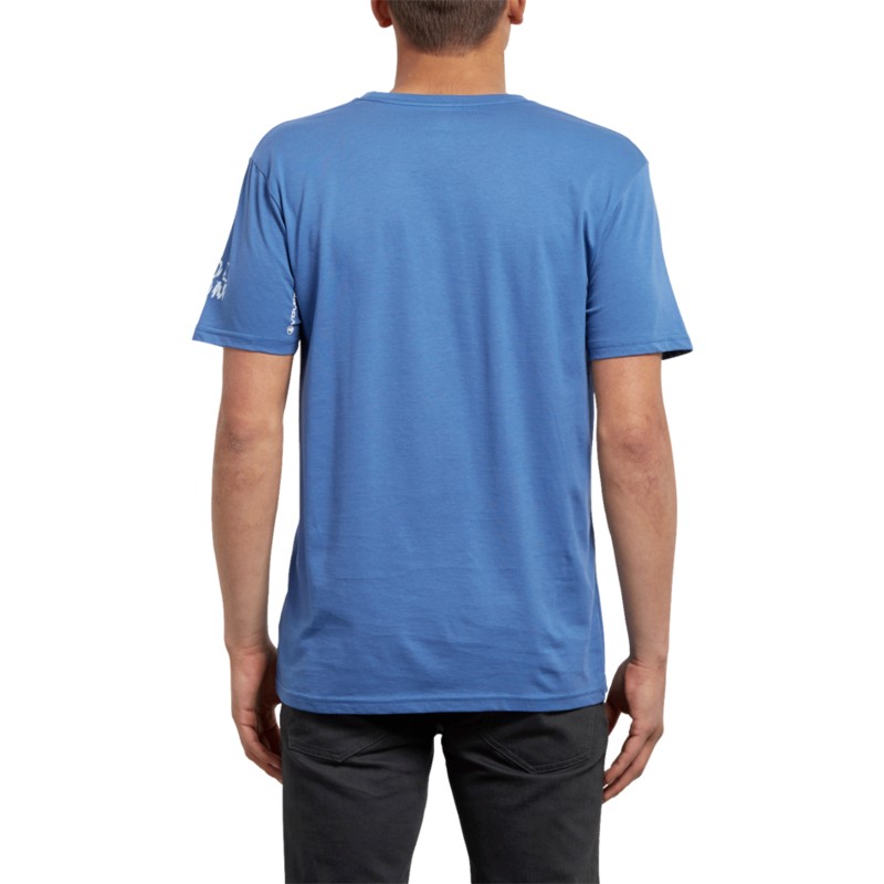 camiseta-manga-corta-azul-shatter-blue-drift-de-volcom