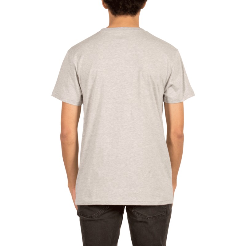 camiseta-manga-corta-gris-con-logo-con-circulo-stone-blank-heather-grey-de-volcom