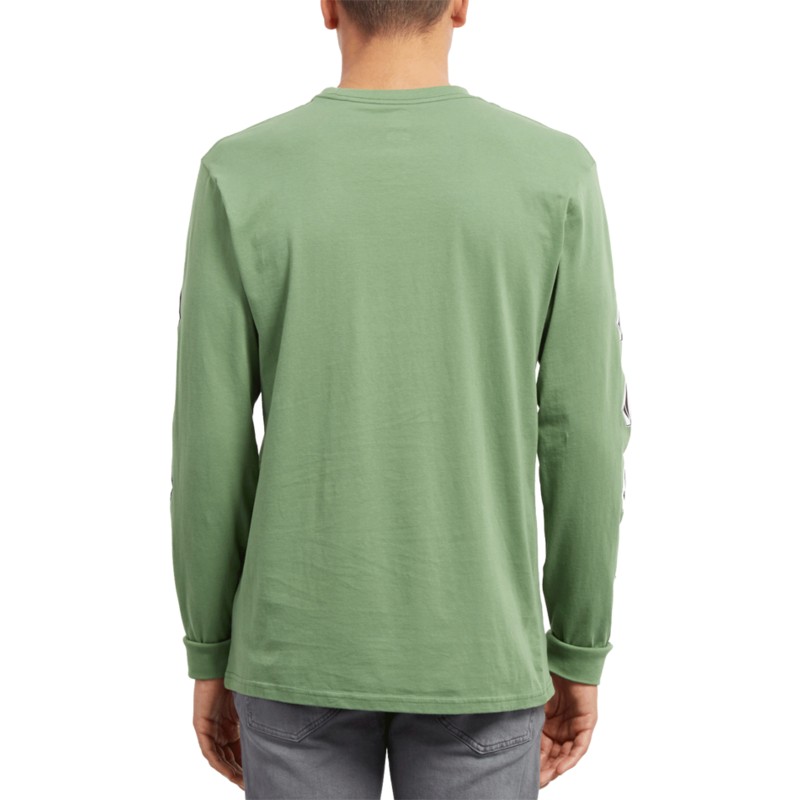 camiseta-manga-larga-verde-deadly-stone-dark-kelly-de-volcom