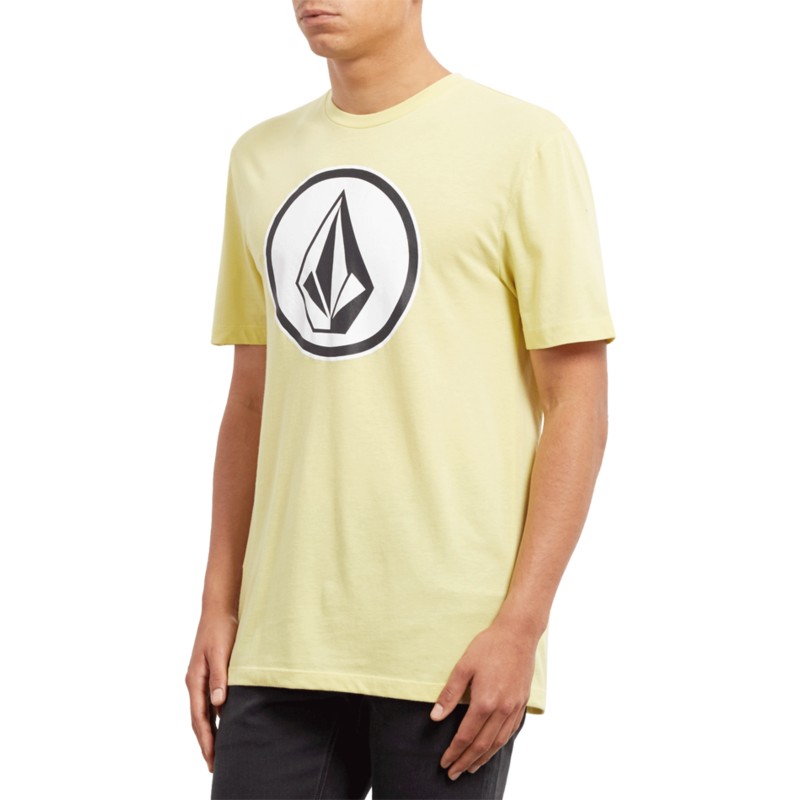 camiseta-manga-corta-amarilla-classic-stone-acid-yellow-de-volcom