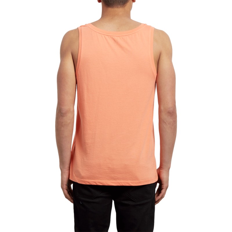 camiseta-sin-mangas-naranja-scribe-salmon-de-volcom