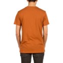 camiseta-manga-corta-marron-garage-club-copper-de-volcom