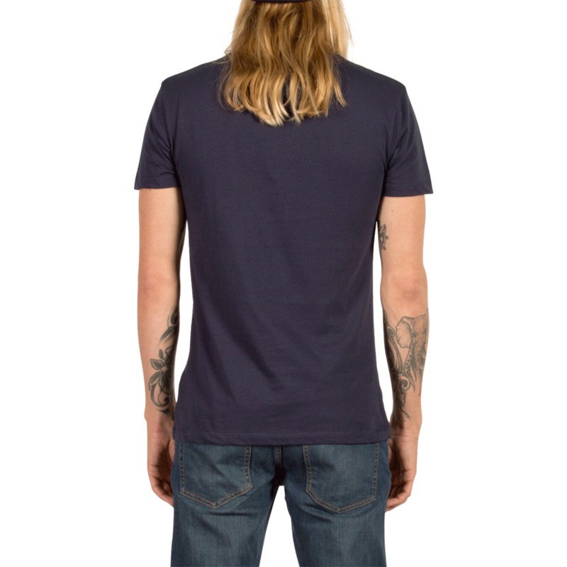 camiseta-manga-corta-azul-marino-petit-indigo-de-volcom