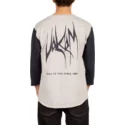 camiseta-manga-3-4-gris-chain-gang-heather-grey-de-volcom