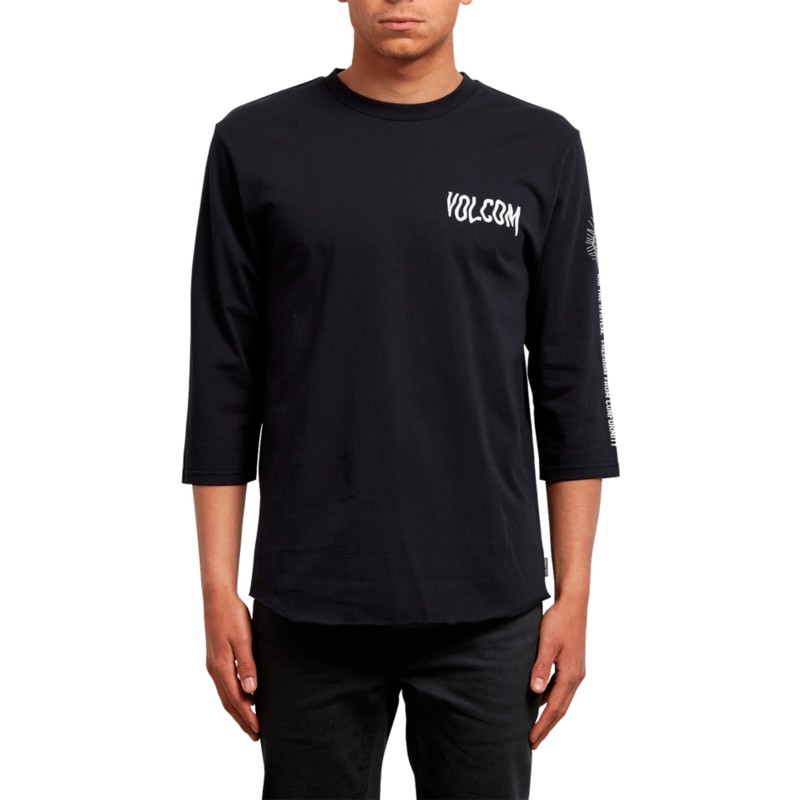 camiseta-manga-3-4-negra-enabler-black-de-volcom