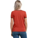 camiseta-manga-corta-roja-keep-goin-ringer-copper-de-volcom