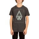 camiseta-manga-corta-negra-para-nino-concentric-heather-black-de-volcom