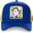 gorra-trucker-azul-y-amarilla-chun-li-chu-street-fighter-de-capslab