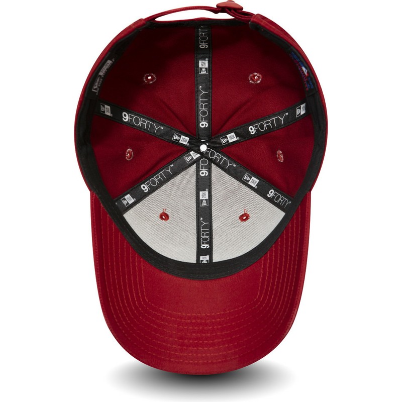 gorra-curva-roja-ajustable-con-logo-negro-9forty-essential-de-new-york-yankees-mlb-de-new-era