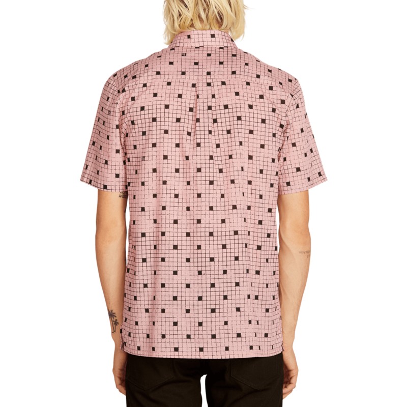 camisa-manga-corta-rosa-crossed-up-light-mauve-de-volcom