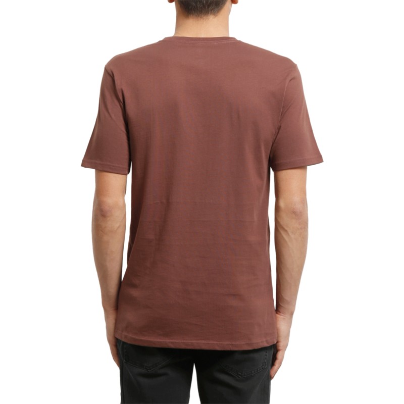 camiseta-manga-corta-granate-crisp-euro-bordeaux-brown-de-volcom
