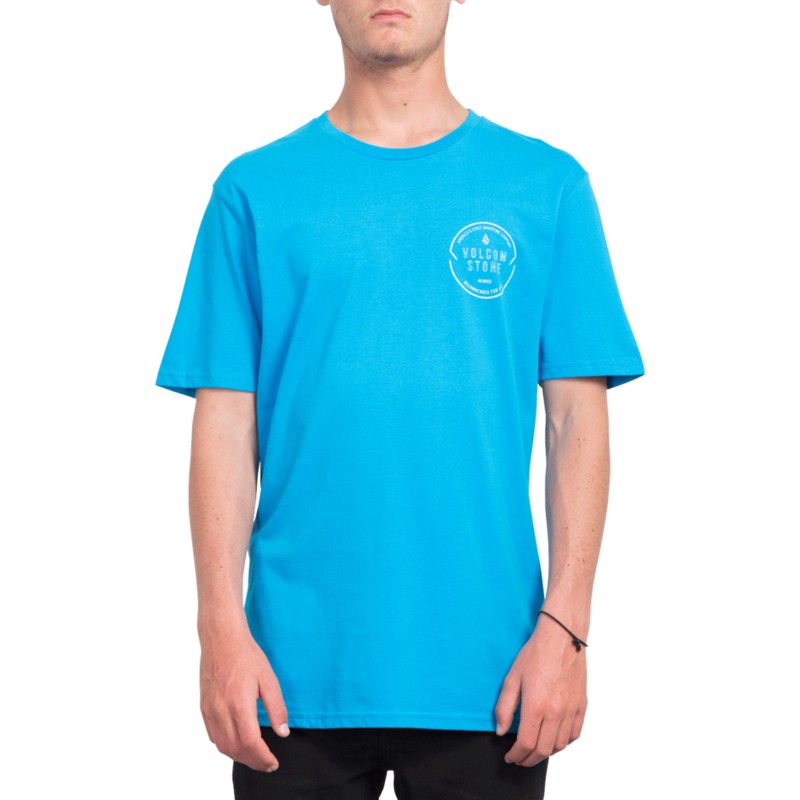 camiseta-manga-corta-azul-chop-around-cyan-blue-de-volcom