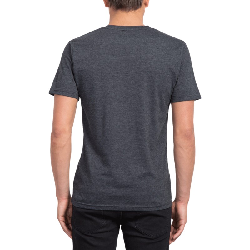 camiseta-manga-corta-negra-pin-stone-heather-black-de-volcom