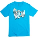 camiseta-manga-corta-azul-para-nino-volcom-panic-division-cyan-blue-de-volcom