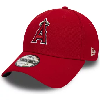 Gorra curva roja ajustable 9FORTY The League de Los Angeles Angels MLB de New Era