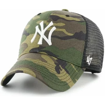 Gorra trucker camuflaje con logo blanco MVP Branson de New York Yankees MLB de 47 Brand