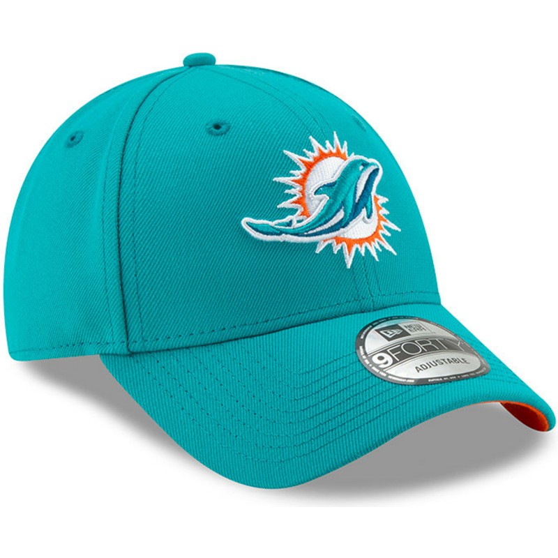 gorra-curva-azul-ajustable-9forty-the-league-de-miami-dolphins-nfl-de-new-era