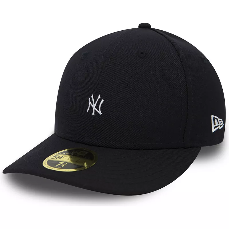 gorra-plana-negra-ajustada-59fifty-low-profile-mini-logo-de-new-york-yankees-mlb-de-new-era
