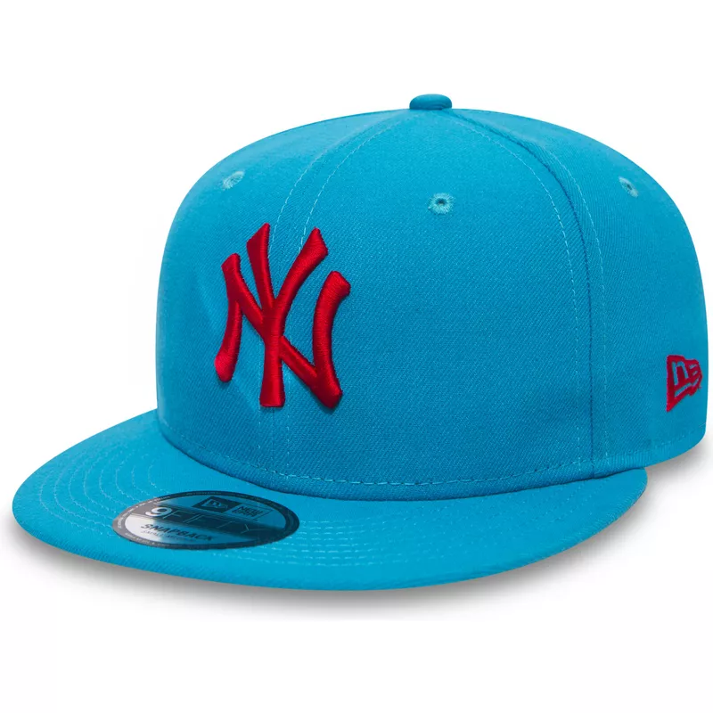 gorra-plana-azul-snapback-con-logo-rojo-9fifty-essential-league-de-new-york-yankees-mlb-de-new-era