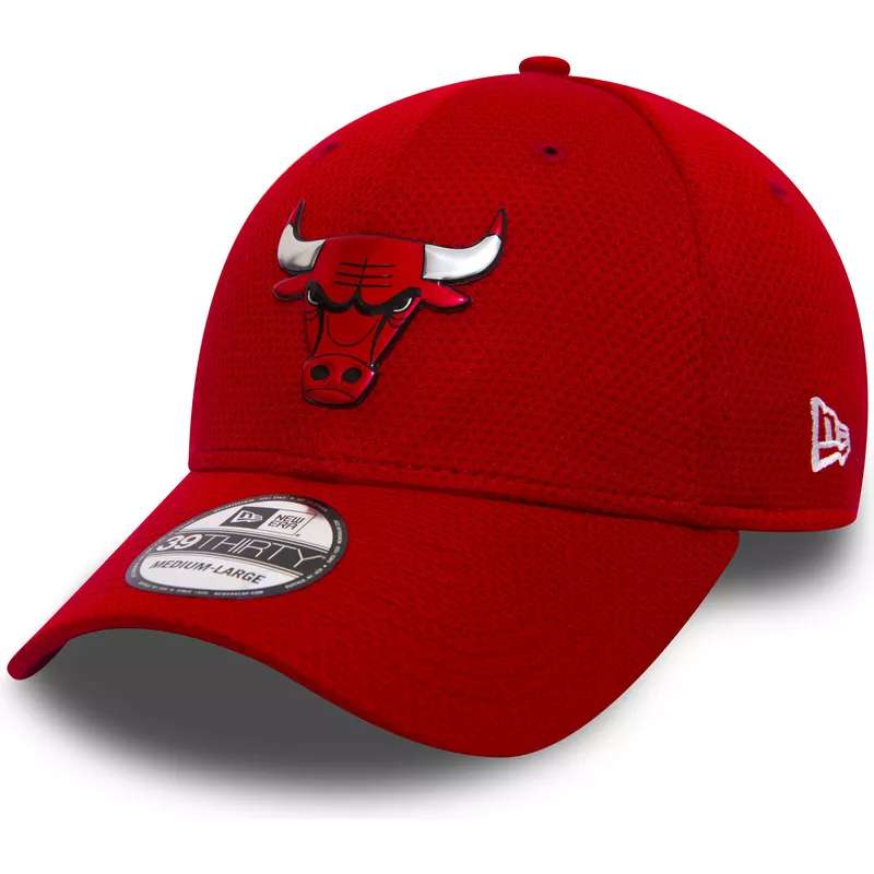 gorra-curva-roja-ajustada-39thirty-logo-pack-de-chicago-bulls-nba-de-new-era