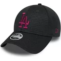 gorra-curva-gris-ajustable-con-logo-rosa-9forty-essential-jersey-de-los-angeles-dodgers-mlb-de-new-era