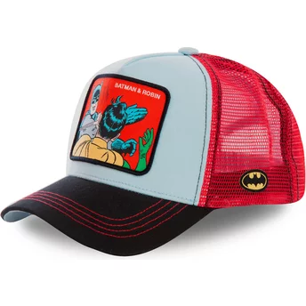 Gorra trucker azul y roja Batman & Robin MEM1 DC Comics de Capslab