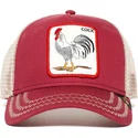 gorra-trucker-roja-gallo-rooster-de-goorin-bros