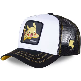 Gorra trucker blanca y negra Pikachu PIK5 Pokémon de Capslab